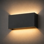 LED Außenwandleuchte rechteckig schwarz (Vantoria), Produktfoto