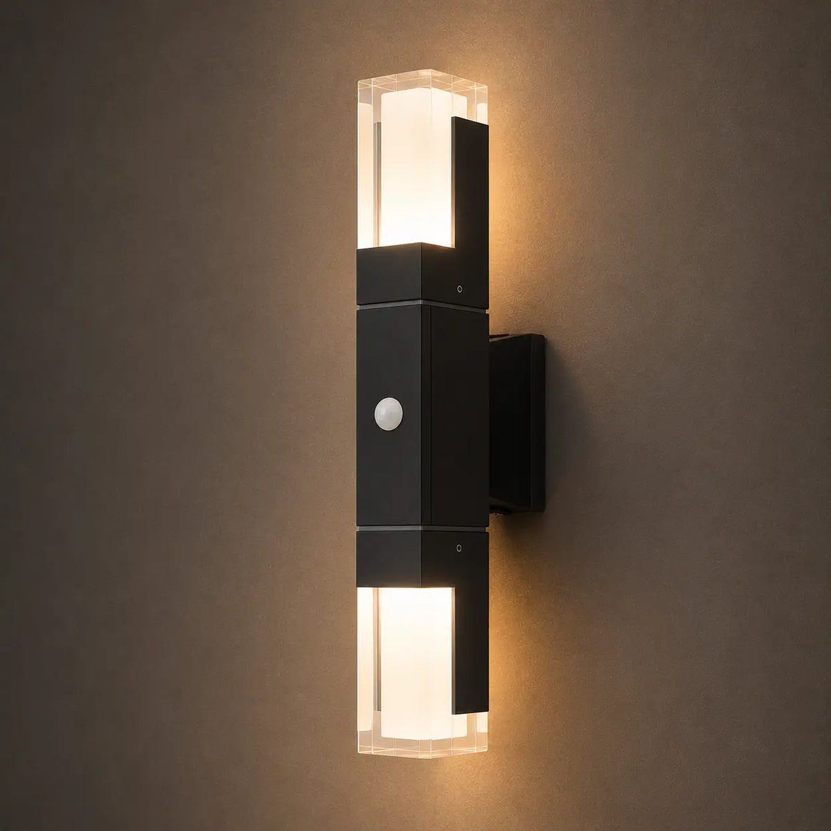 LED Außenwandleuchte mit Bewegungsmelder schwarz (Lumora), Produktfoto