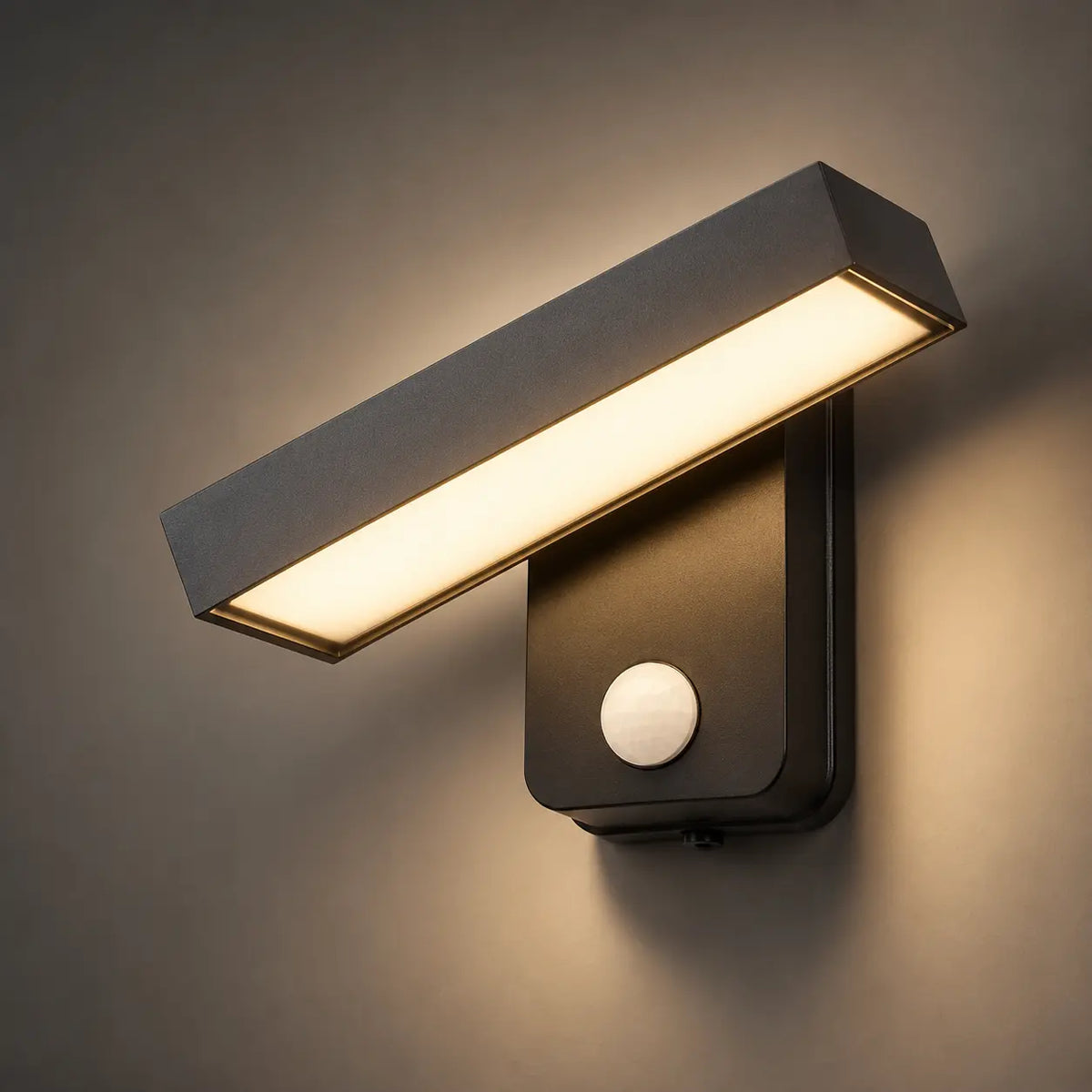LED Außenwandleuchte mit Bewegungsmelder drehbar Aluminium (Aloa), Produktfoto