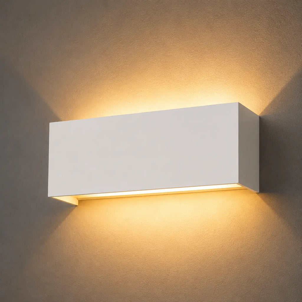 LED Außenwandleuchte rechteckig weiß (Vantoria), Produktfoto