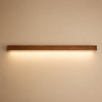 LED Wandleuchte Holzbalken Spiegelleuchte braun (Kirenzo), Produktfoto