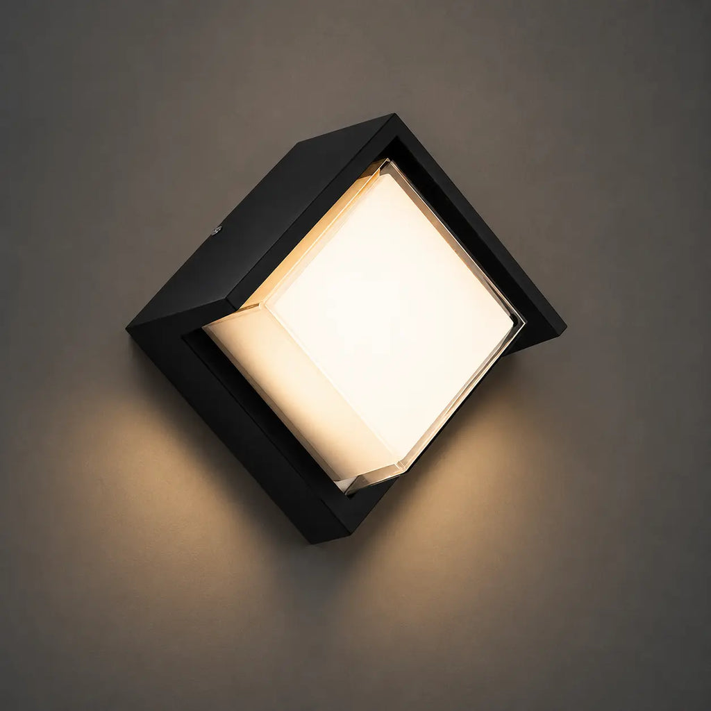 LED Wandleuchte im Diamant-Design schwarz (Kaskoria), Produktfoto