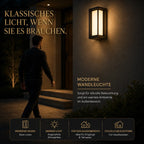 LED Wandleuchte Laternenform mit Kreuzsprossen schwarz (Delvantis), Lichtmodi und Funktionen