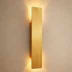 LED Wandleuchte rechteckig gebürstetes Gold (Marendel), Produktfoto