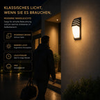 LED Wandleuchte konisch mit Lamellen schwarz (Thravonne), Lichtmodi und Funktionen