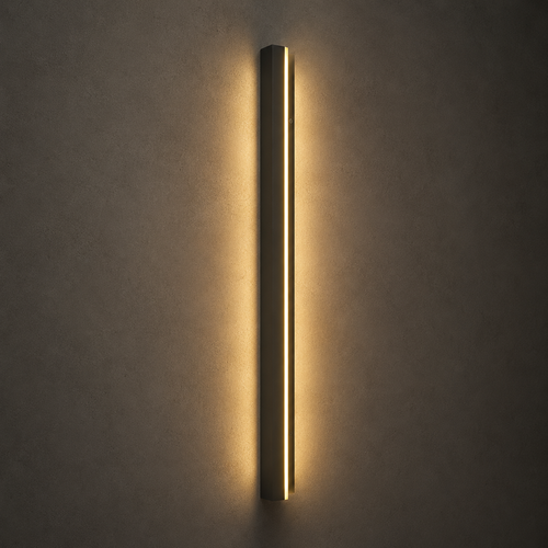 LED Außenwandleuchte Lichtleiste dimmbar schwarz (Solvarn), Produktfoto