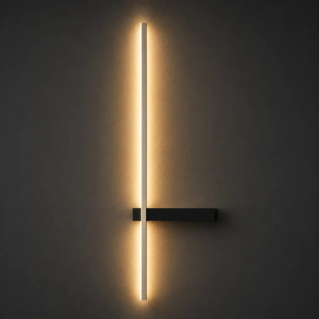 LED Außenwandleuchte Kreuzform schwarz (Varnholt), Produktfoto