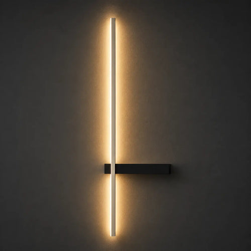 LED Außenwandleuchte Kreuzform schwarz (Varnholt), Produktfoto