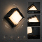 LED Wandleuchte im Diamant-Design schwarz (Kaskoria), Maße und technische Details