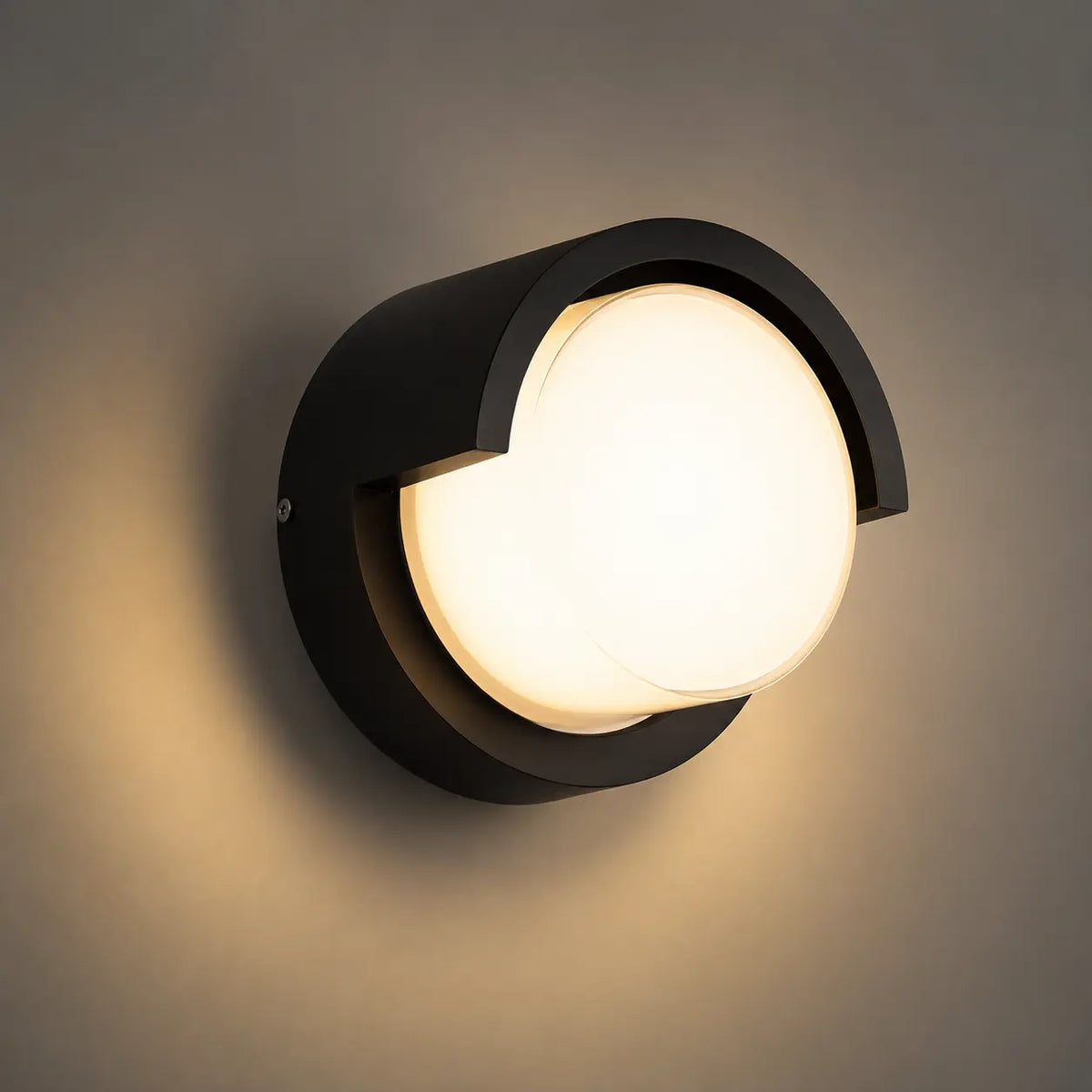 LED Wandleuchte rund im Augen-Design schwarz (Vorentha), Produktfoto