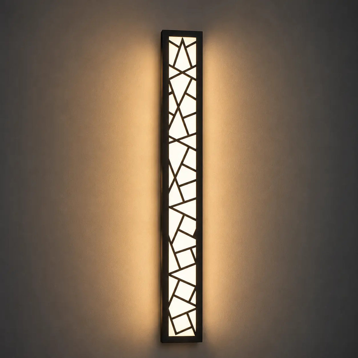 LED Außenwandleuchte geometrisch schwarz (Velthor), Produktfoto