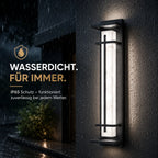LED Außenwandleuchte Marmor-Optik weißes Licht (Kestrion), wetterfest bei Regen