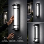 LED Außenwandleuchte Marmor-Optik weißes Licht (Kestrion), Montage und Bedienung