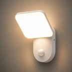 LED Außenwandleuchte mit Bewegungsmelder eckig weiß (Eoli), Produktfoto