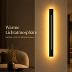 LED Wandleuchte Metall Lichtstab schwarz (Norvexa), Lichtwirkung an der Wand