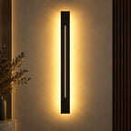 LED Wandleuchte Metall Lichtstab schwarz (Norvexa), Produktfoto