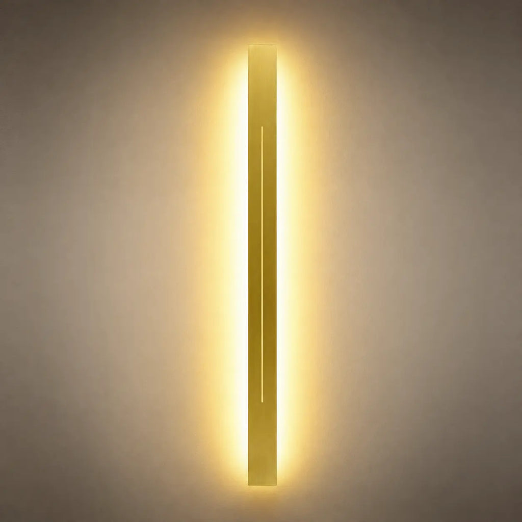 LED Wandleuchte Metall Lichtstab gold (Auverna), Produktfoto