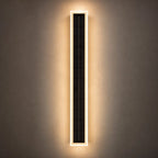 Solar Wandleuchte 60cm mit Lichtrahmen schwarz (Aurelio), Produktfoto