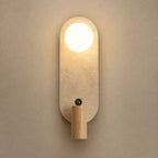 Wandleuchte Naturstein mit Schwenkspot beige (Turonda), Produktfoto