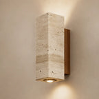 LED Wandleuchte Naturstein Quader beige (Kastavio), Produktfoto