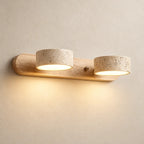 LED Wandleuchte Spiegelleuchte Naturstein hell (Ostenvia), Produktfoto