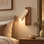 LED Wandleuchte Naturstein Leselicht drehbar (Marostone), im Schlafzimmer neben dem Bett