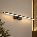 LED Wandleuchte Spiegelleuchte schwarz (Brantero), am Badspiegel