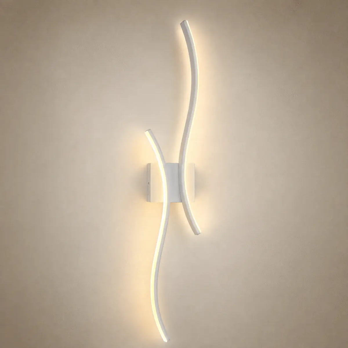 LED Wandleuchte Wellenform weiß (Zephranio), Produktfoto